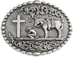 Nocona Praying Cowboy M&f Western Buckle 37374. Fixed Price $53.95.