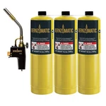 Bernzomatic Map Pro Gas Cylinder 3-PACK With Max Performance Torch TS8000. Fixed Price $103.99.