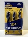 Set Of (3) Irwin Speedbor Tri-flute Bits 1", 3/4" And 5/8". Fixed Price $14.00.