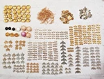 Jewelry Making Mixed Lot Gold Silver Tone Necklace Clasps Approx. 1 Lb. 6OZ.. Fixed Price $23.80.