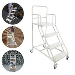 400KG Step Rolling Stair Industrial & Warehouse Ladder Floor Standing. Fixed Price $233.85.