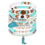 7PCS Cowgirl Beaded Bracelets, Stackable Western Country Stretch - 01. Fixed Price $13.98.