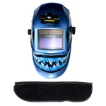 Trqwh Shark Patter Auto-darkening Welding Helmet And Leather Neck Guard Combo. Fixed Price $94.99.